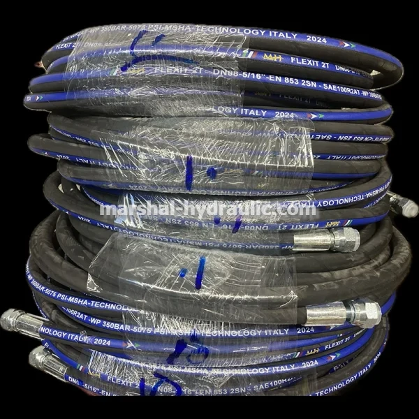 مارشال هیدرولیک خرید و فروش شیلنگ کارواشی 1/4 دو لا سیم 15 متری پرس شده در تهران خیابان سعدی